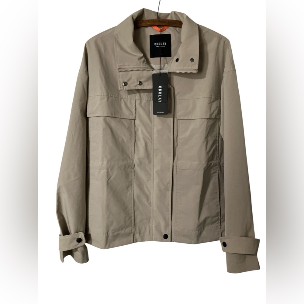 Orolay New with Tags Women's Stand Collar Zip Simple Jacket Size XL Rain Spring